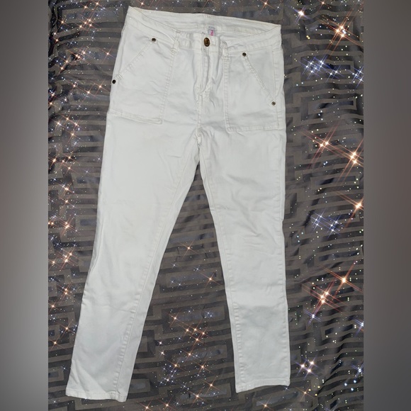 Pink Elephant Skinny Denim Jeans Size 6/28 Women’s White - Picture 1 of 9